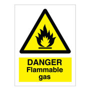 Flammable Gas Sign